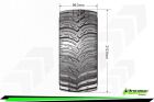 LOUISE MFT X-CYCLONE KRATON 8S Serie Tire Set Mounted Sport Black Wheels Hex 24mm / LR-T3298BM
