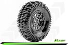 LOUISE CR-CHAMP Class 1 1-10 Crawler Räder Super Soft Black Chrome 1.9 Hex 12mm / LR-T3345VBC
