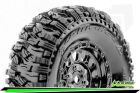 LOUISE CR-MALLET Class 1 1-10 Crawler Tire Set Mounted Super Soft Black Chrome 1.9 Wheels Hex 12mm / LR-T3346VBC