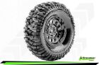 LOUISE CR-MALLET Class 1 1-10 Crawler Tire Set Mounted Super Soft Black Chrome 1.9 Wheels Hex 12mm / LR-T3346VBC