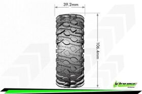 LOUISE CR-ROWDY Class 1 1-10 Crawler Tires Super Soft for...