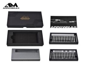 Arrowmax SES Mini Akku Schrauber Screwdriver With Alu Case (28 in 1) Space Gray / AM199911G
