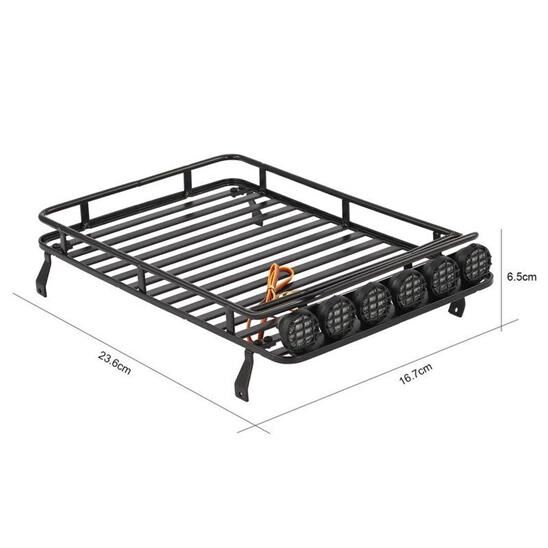 ABSIMA 1:10 Metall-Dachträger inkl. LEDs / 2320124