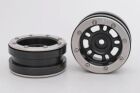 Metsafil CRAWLER Felgen Beadlock Wheels PT- Distractor Schwarz/Silber 1.9 (2 St.)  / MT0040BS