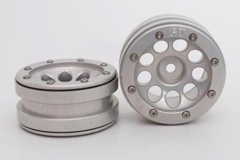 Metsafil CRAWLER Felgen Beadlock Wheels PT- Ecohole Silber/Silber 1.9 (2 St.)  / MT0050SS