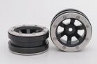 Metsafil CRAWLER Felgen Beadlock Wheels PT- Claw Schwarz/Silber 1.9 (2 St.)  / MT0060BS