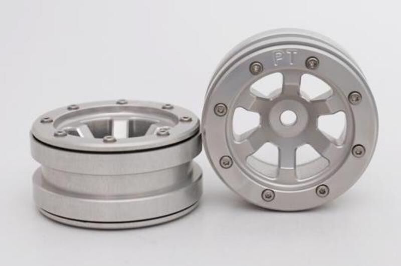 Metsafil CRAWLER Felgen Beadlock Wheels PT- Claw Silber/Silber 1.9 (2 St.)  / MT0060SS
