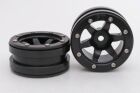 Metsafil CRAWLER Felgen Beadlock Wheels PT- Wave Schwarz/Schwarz 1.9 (2 St.)  / MT0070BB