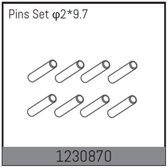 ABSIMA 2*9.7 Pin Set (10 St.) / 1230870