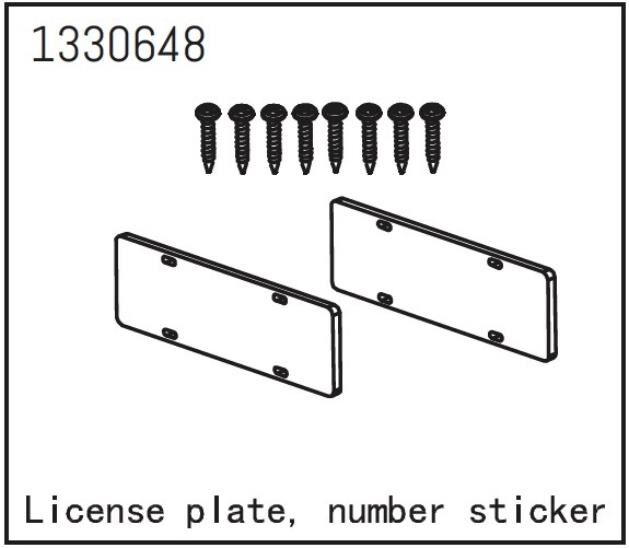 ABSIMA Nummernschild mit Aufkleber - Yucatan / 1330648