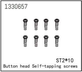 ABSIMA Flachkopfschraube selbstschneidend ST2*10 (8 St.)...