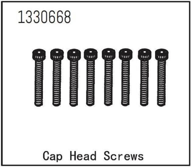 ABSIMA Zylinderkopfschrauben M3*22 (8 St.)  / 1330668