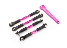 TRAXXAS L/R Gewindestangen Set Alu pink / TRX3741P