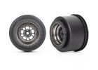 TRAXXAS Felgen satin schwarz chrom hinten (2) / TRX9473A