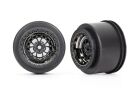 TRAXXAS Felgen schwarz chrom hinten (2) / TRX9473X