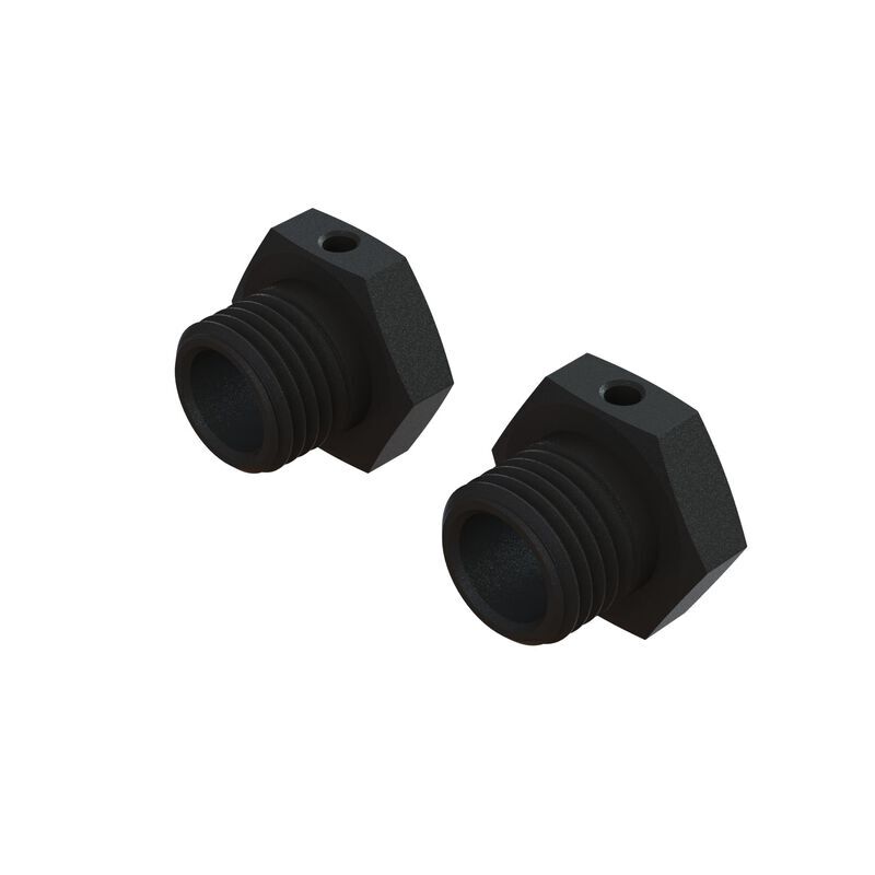 ARRMA Ersatzteil Aluminum Wheel Hex 17mm - 14.6mm Thick, Black (2) / ARA311067