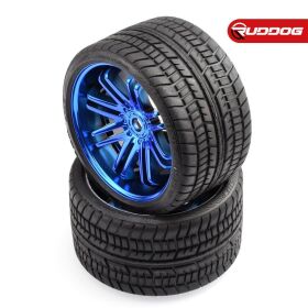 Sweep Road Crusher Onroad Belted tire Blue wheels 1/4...