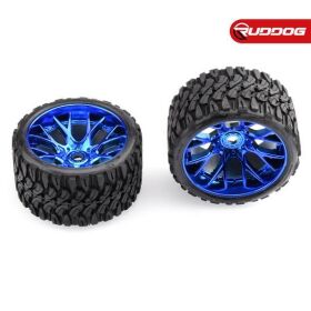 Sweep Terrain Crusher Offroad Beltedtire Blue wheels 1/2 offset W/ WHD 2pcs / SR-SRC1002BC