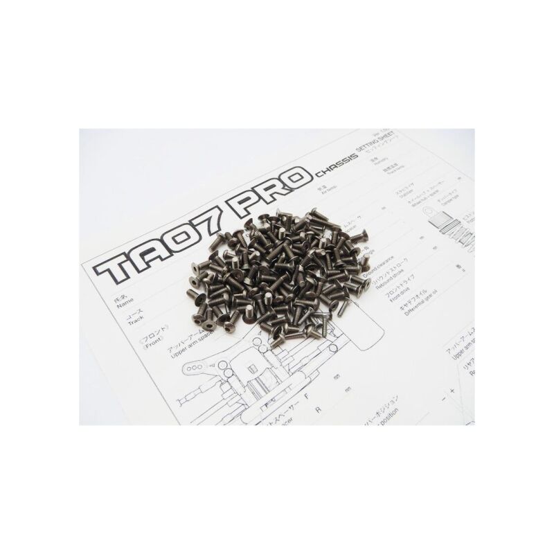 Hiro Seiko TA07 PRO Titanium Hex Socket Screw Set / HS-48082