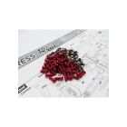 Hiro Seiko XQ1 Titan/Alum Hex Socket Screw Set (106pcs) [Red] / HS-48187