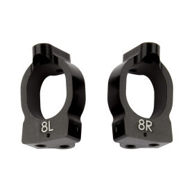 Team Associated RC10B74 FT Caster Blocks, 8 deg. / AE92175