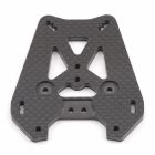 Team Associated FT Carbon Fiber Shock Tower, rear, woven / AE89081