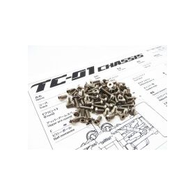 Hiro Seiko TC-01 Titanium Hex Socket Screw Set (79pcs) /...