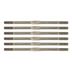 Team Associated ProSC10 FT Titanium Turnbuckle Set, 3x67mm (2.65 in), silver / AE71061