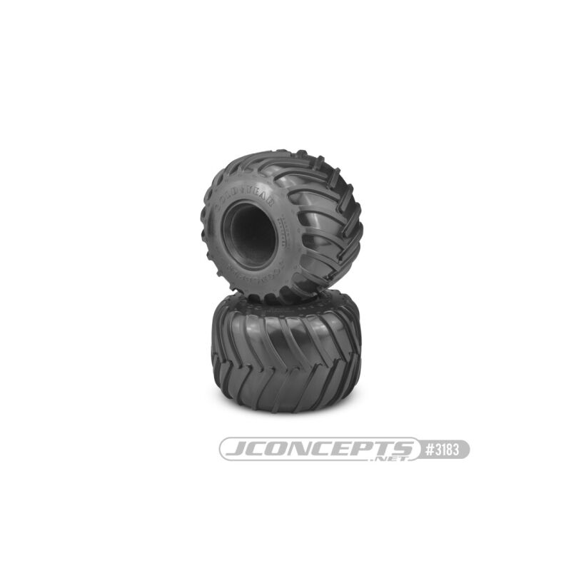 Jconcepts Golden Years "Gold Years" - Monster Truck tire - blue compound (Fits - #3377 2.6 x 3.6" MT wheel) / JCO3183-01