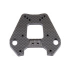 Team Associated FT Carbon Fiber Shock Tower, front, woven / AE89080