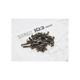 Hiro Seiko TRF103 Titanium Hex Socket Screw Set / HS-48329