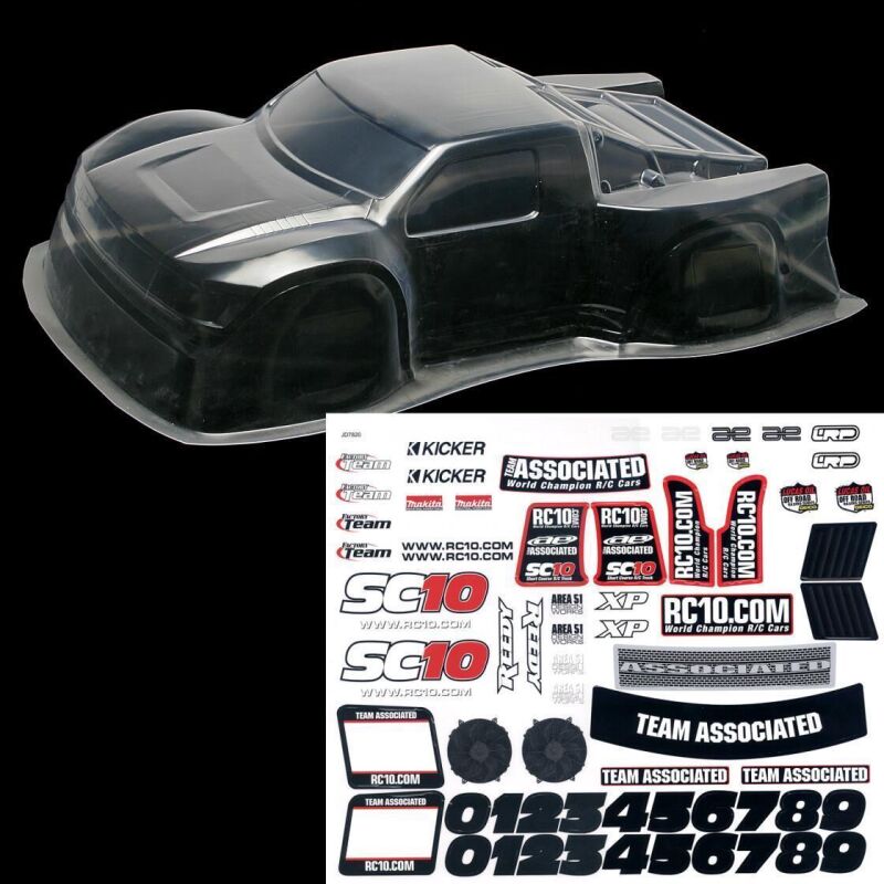 Team Associated SC10 Contender Body, clear / AE9876
