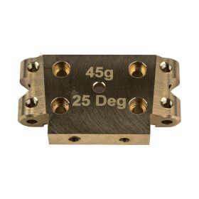 Team Associated DR10 FT Brass Front Bulkhead, 25 deg /...