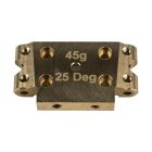 Team Associated DR10 FT Brass Front Bulkhead, 25 deg / AE72007
