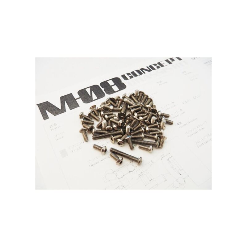 Hiro Seiko M-08 Titanium Hex Socket Screw Set (69pcs) / HS-48500