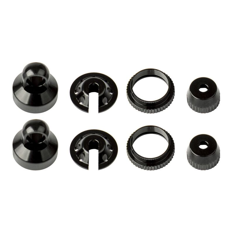 Element RC Enduro Shock Parts, black aluminum / AE42079
