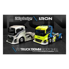 Bittydesign Iron 1/10 Truck Body Clear / BDTRK-190IRO