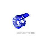JConcepts RC10 aluminum rear motor plate - honeycomb - blue / JCO2319-1