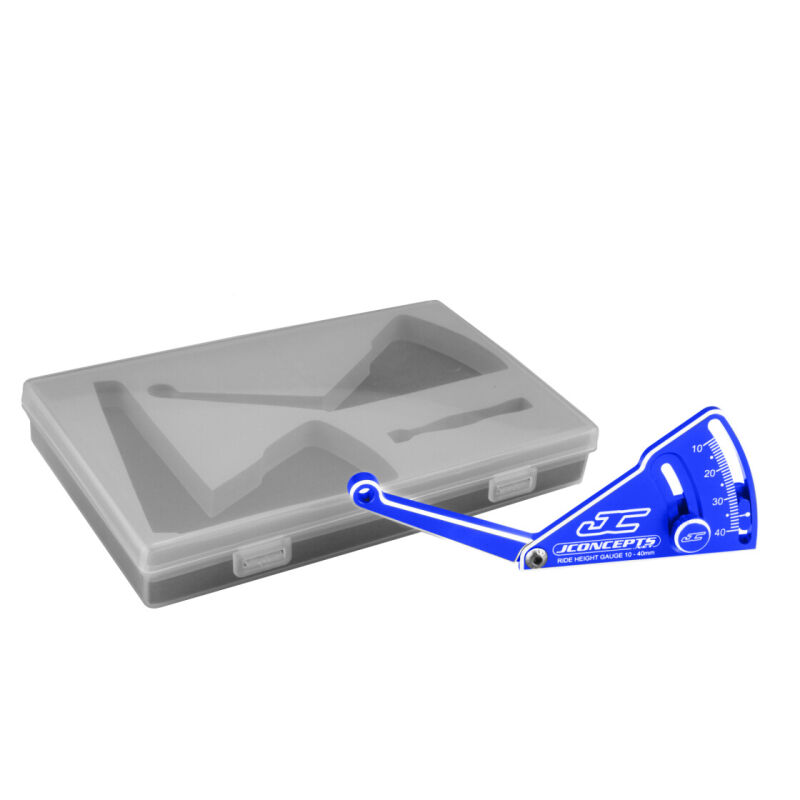 Jconcepts Aluminum ride height gauge, 10-40mm - blue / JCO2282-1