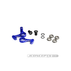 JConcepts RC10 aluminum steering bell-crank set - blue /...