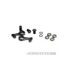JConcepts RC10 aluminum steering bell-crank set - black / JCO2309-2