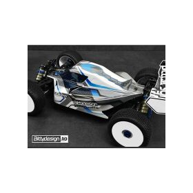 Bittydesign Vision Team Associated RC8B3.2e / RC8B3.1e Body Clear (precut) / VIS-AERC8B3.1E