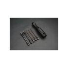 Koswork 1/4" Drive Hex Nut Driver Set (1.5, 2.0, 2.5mm Hex & 5.5, 7mm Nut Driver) / KOS13204-1/4SET