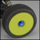 Jconcepts Fin, 1/8th serrated light-weight wheel nut (fine thread) - closed end - blue / JCO2451-1