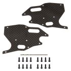 Team Associated RC8B3.1 FT Graphite Arm Stiffeners, front / AE81418