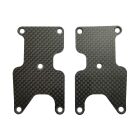 Team Associated RC8B3.2 FT Rear Suspension Arm Inserts, carbon fiber, 1.2mm / AE81436