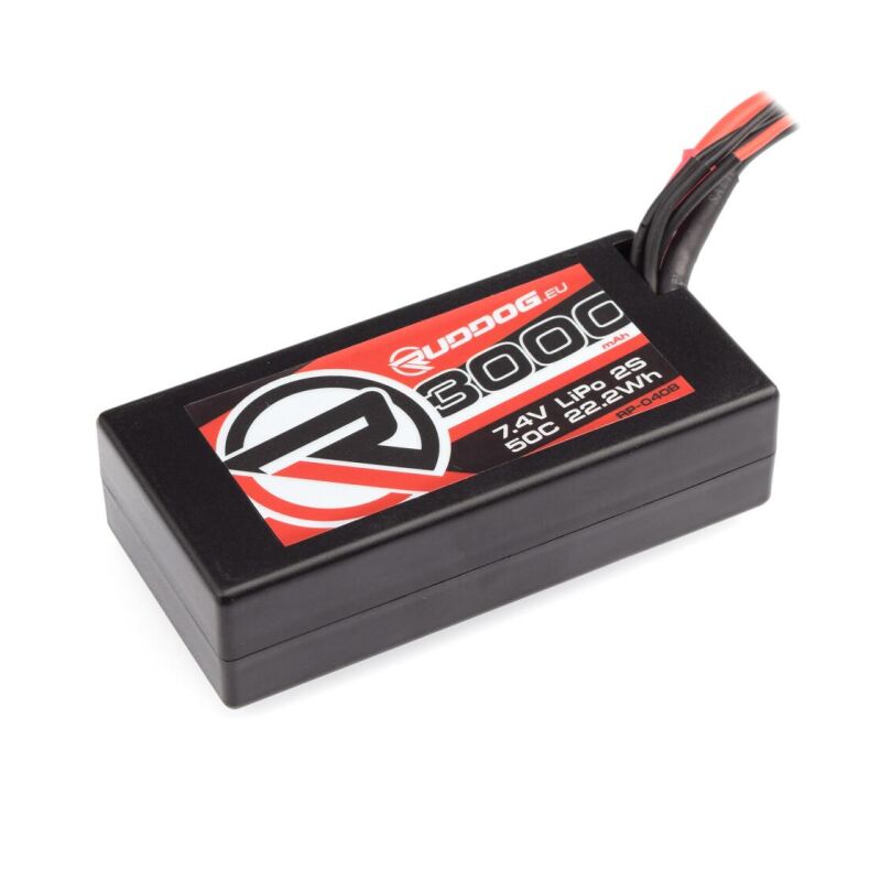 RUDDOG 3000mAh 50C 7.4V LiPo Short Stick Pack Akku mit XT60 Plug / RP-0408