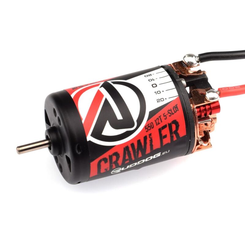 RUDDOG Crawler 550 12T 5-Slot Brushed Motor / RP-0279