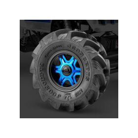 Jconcepts Dragon - 2.6" mega truck wheel w/ adaptors, discs - (black) - 2pc. / JCO3379B