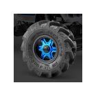 Jconcepts Dragon - 2.6" mega truck wheel w/ adaptors, discs - (black) - 2pc. / JCO3379B